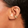 Bijoux D'Oreilles Mamamia Acier Jaune