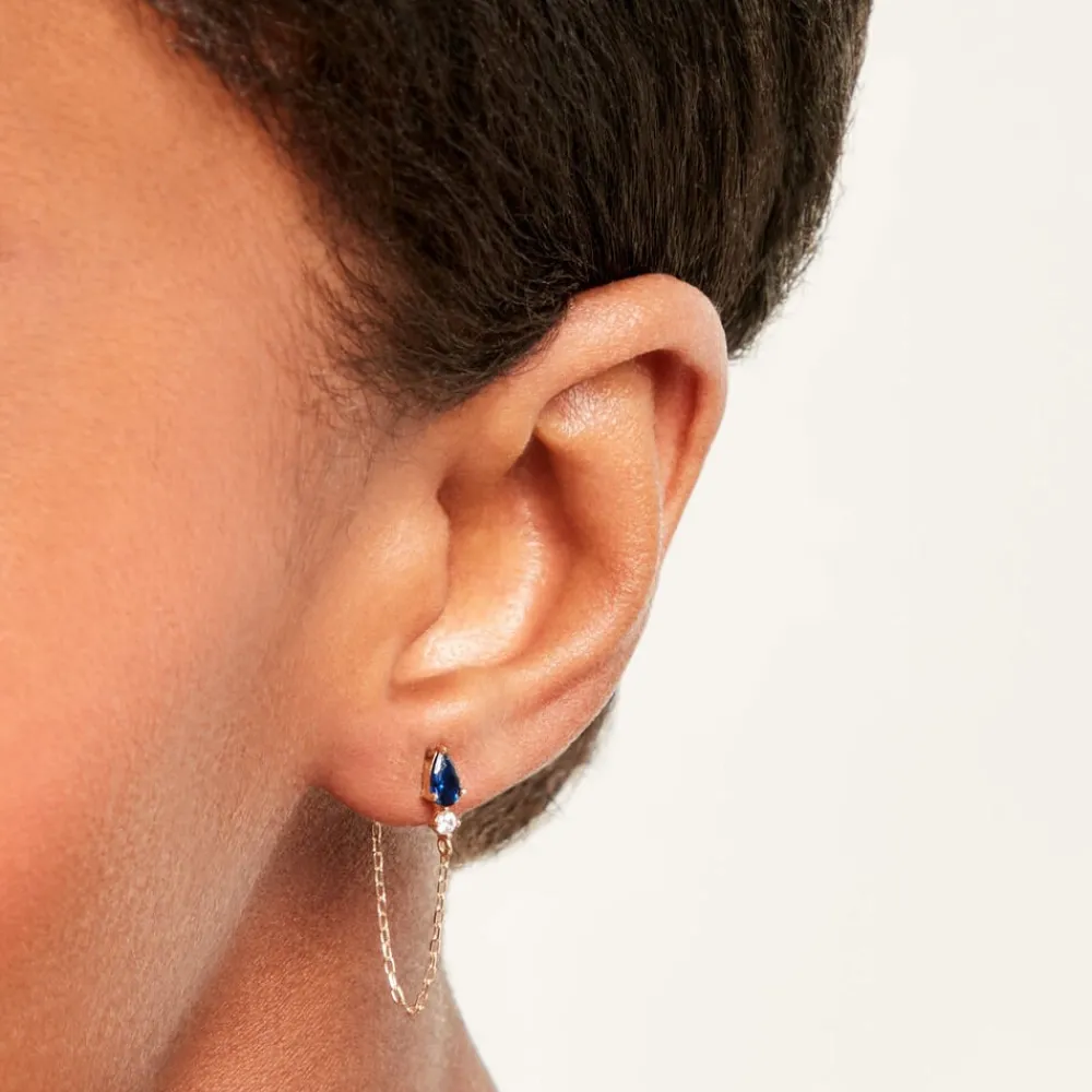 Bijoux D'Oreilles Monna Or Jaune Oxyde De Zirconium|Marc Orian Hot
