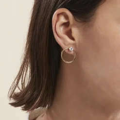 Bijoux D'oreilles Plaqué Or Jaune Amariah Oxydes De Zirconium|Marc Orian Hot
