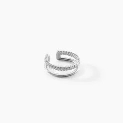 Bijoux D'Oreilles Poly Argent Blanc|Marc Orian Hot