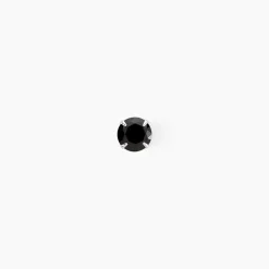 Boucle D'oreille Puce Unitaire Niels Argent Blanc Oxyde De Zirconium