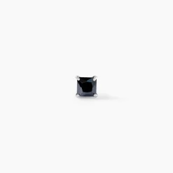 Boucle D'oreille Puce Unitaire Paco Argent Blanc Oxyde De Zirconium|Marc Orian Discount