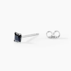 Boucle D'oreille Puce Unitaire Paco Argent Blanc Oxyde De Zirconium|Marc Orian Discount