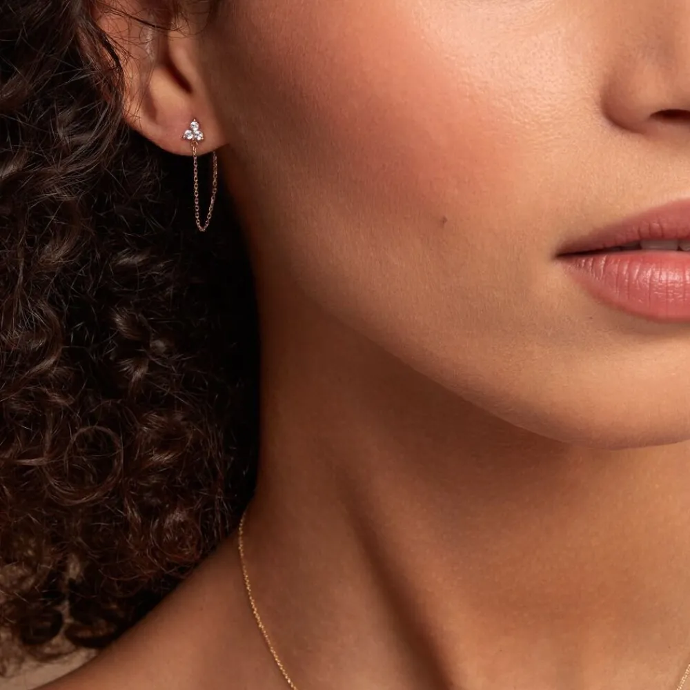 Boucle D'oreille Unitaire Edweena Or Jaune Oxyde De Zirconium|Marc Orian Clearance