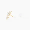 Boucle D'oreille Unitaire Kristjana Or Jaune Oxyde De Zirconium