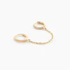 Boucle D'oreille Unitaire Plaqué Or Thed Oxydes De Zirconium|Marc Orian