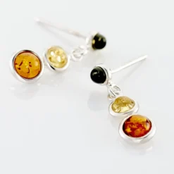 Boucles D'oreilles Argent Blanc Rosalie Ambres|Marc Orian Best