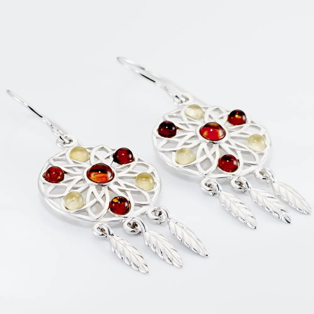 Boucles D'oreilles Argent Blanc Lorena Ambre|Marc Orian Outlet