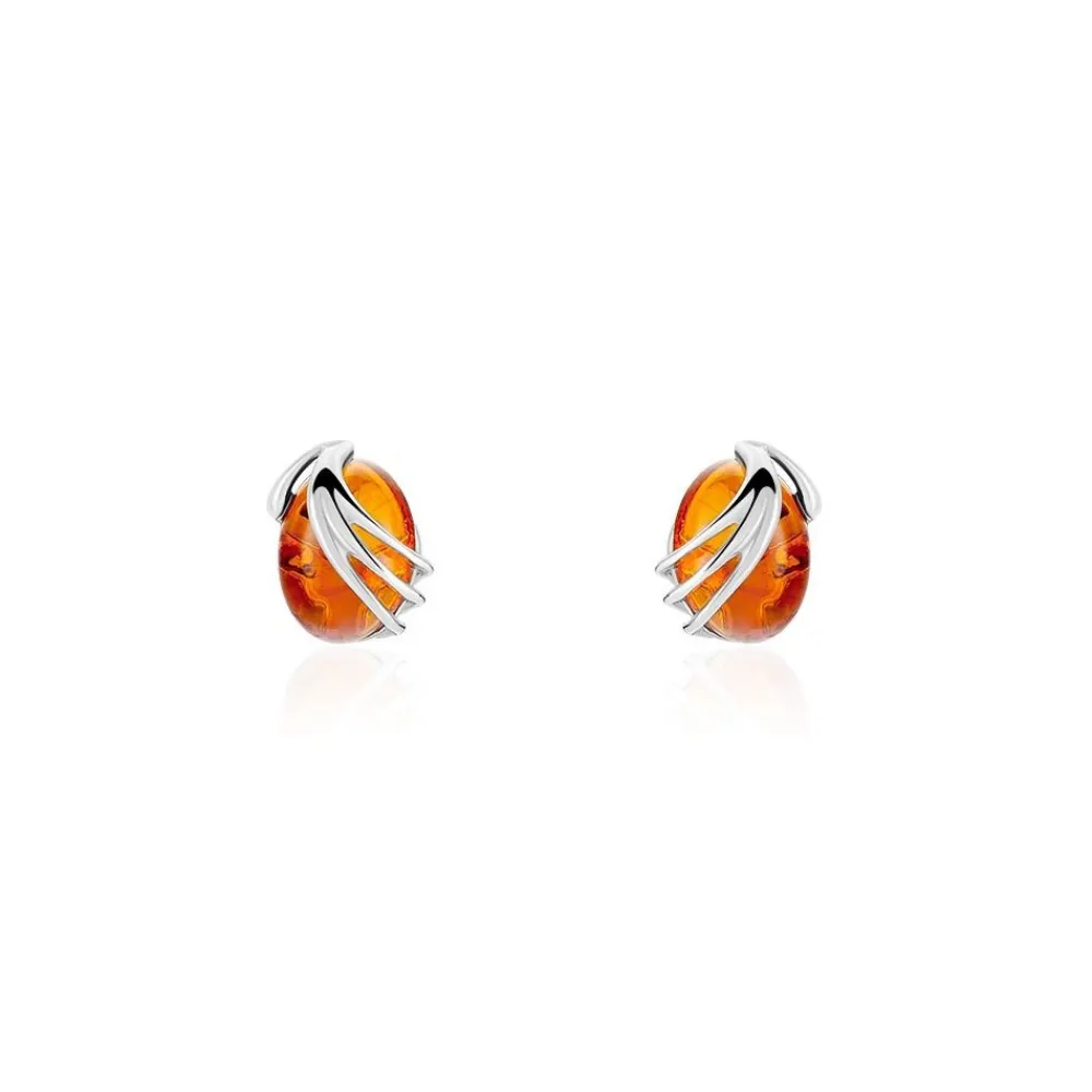 Boucles D'oreilles Argent Blanc Aleina Ambres|Marc Orian Discount
