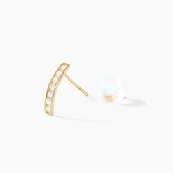 Boucles D'oreilles Jacoba Rondes Or Jaune Oxyde De Zirconium