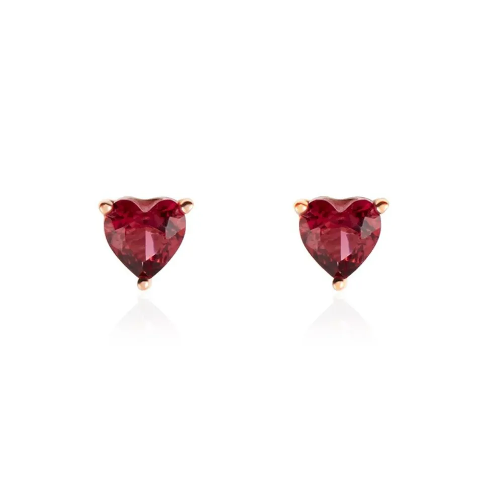 Boucles D'oreilles Kelvyn Argent Rose Oxyde
