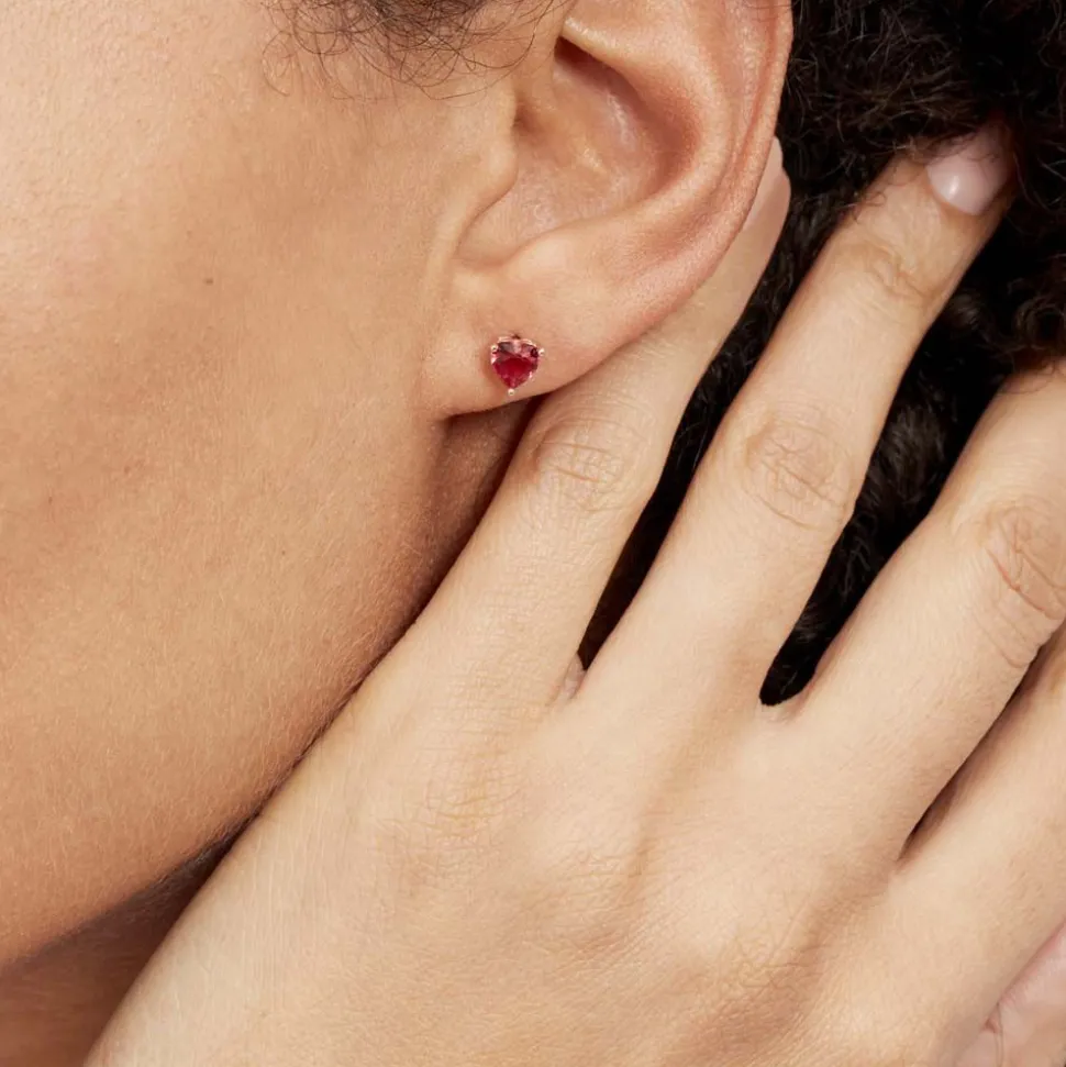 Boucles D'oreilles Kelvyn Argent Rose Oxyde