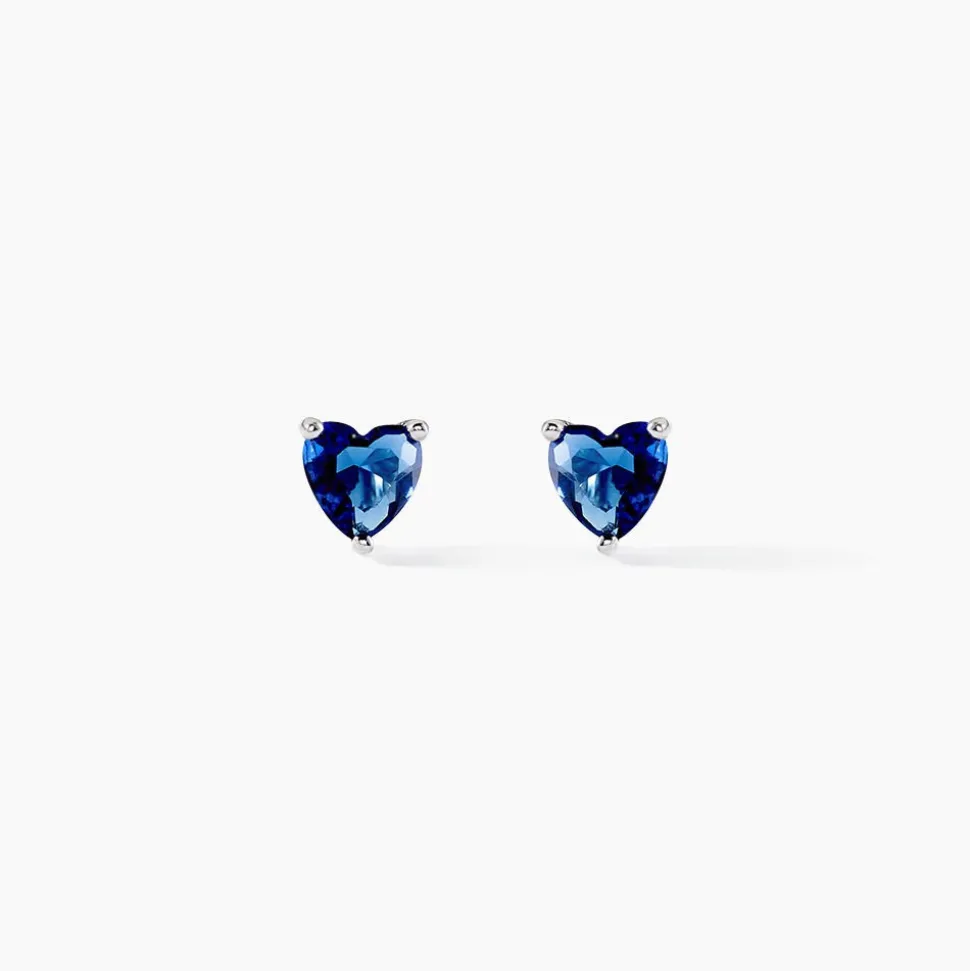 Boucles D'oreilles Kelvyn Argent Blanc Oxyde