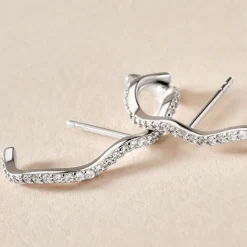 Boucles D'oreilles Lowri De Zirconium|Marc Orian New