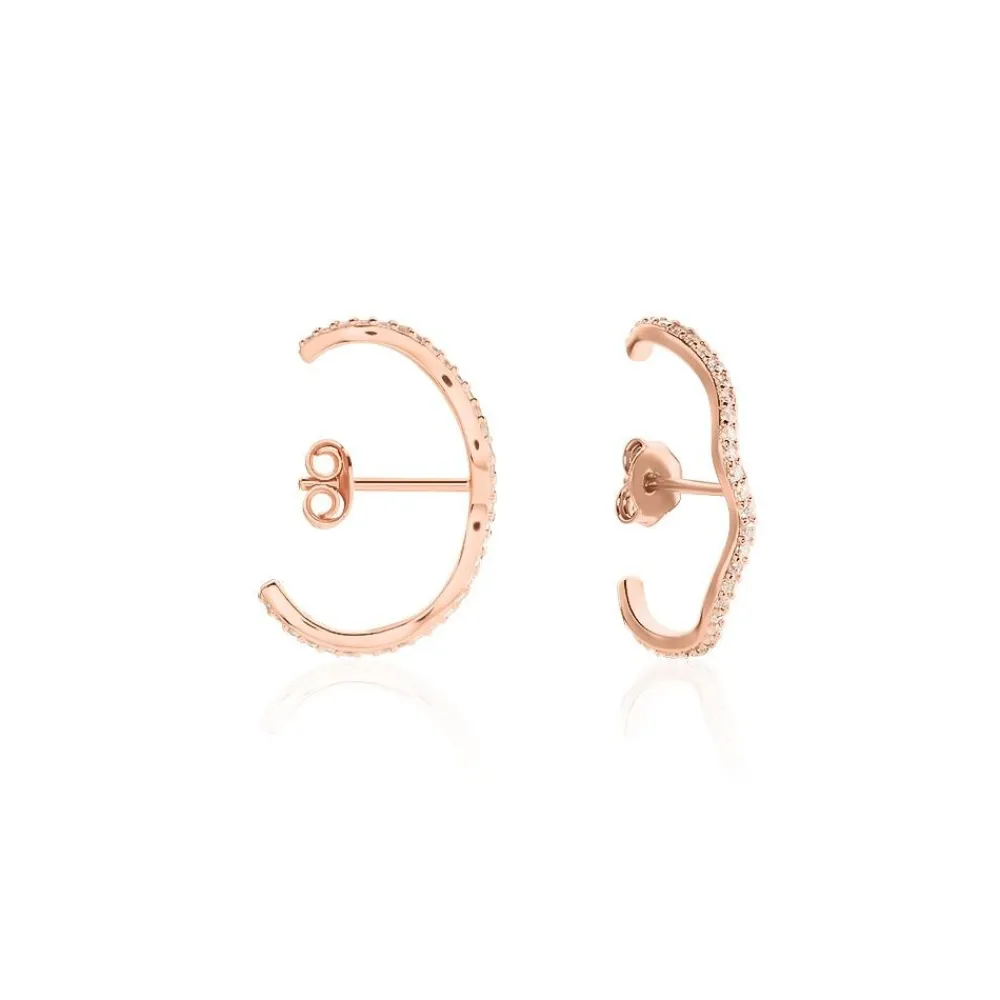 Boucles D'oreilles Lowri De Zirconium|Marc Orian New