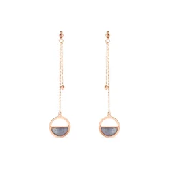 Boucles D'oreilles Or Jaune Cendra Forme Cercle|Marc Orian Discount
