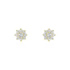 Boucles D'oreilles Or Jaune Darice Oxydes