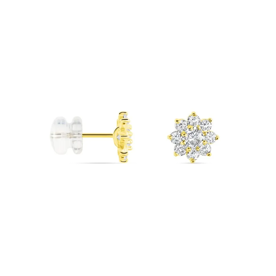 Boucles D'oreilles Or Jaune Darice Oxydes