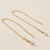 Boucles D'oreilles Or Jaune Mercy Oxyde De Zirconium