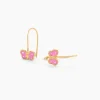Boucles D'oreilles Pendantes Souline Papillon Or Jaune|Marc Orian Online