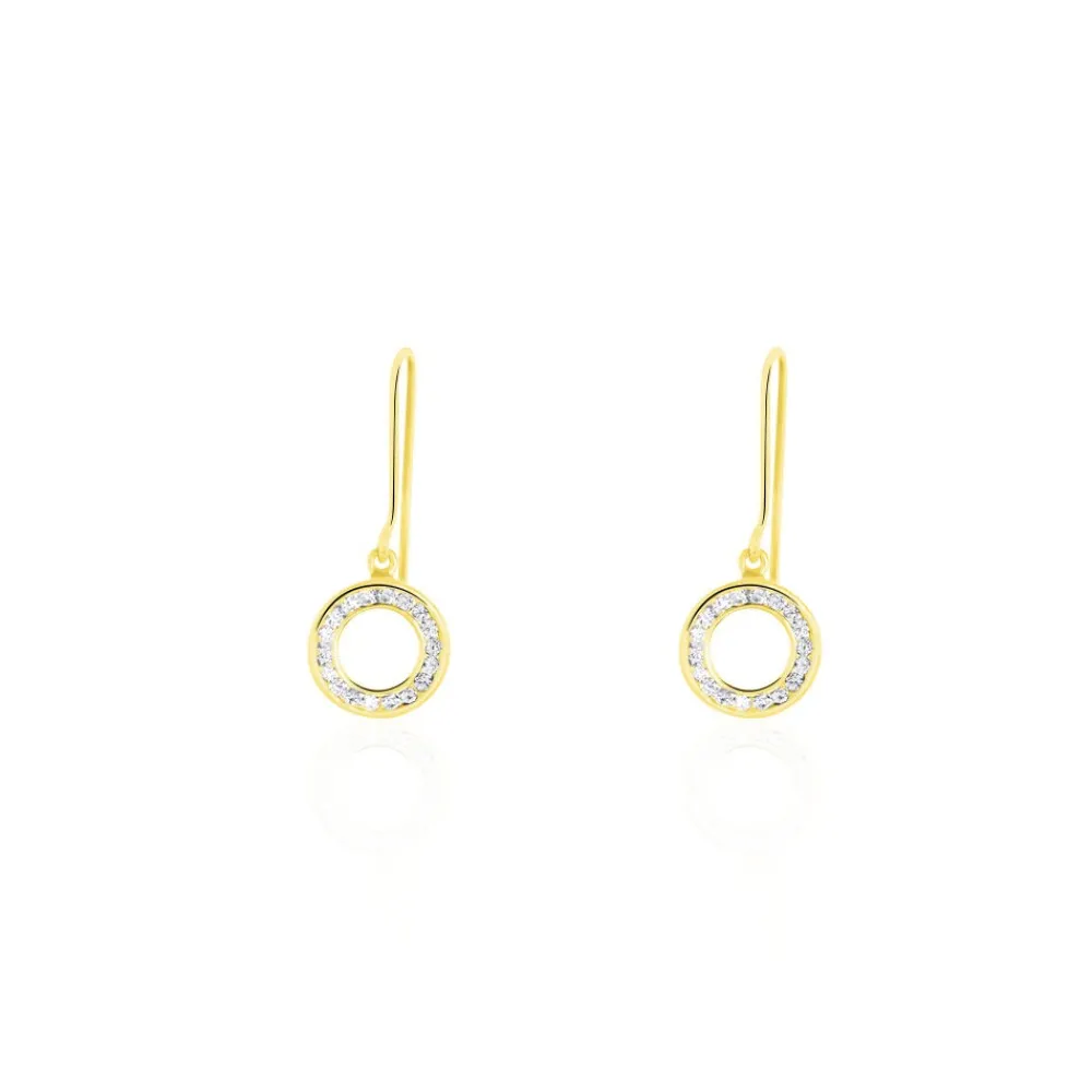Boucles D'oreilles Pendantes Lavande Or Jaune Oxydes|Marc Orian Clearance