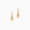 Boucles D'Oreilles Pendantes Frankie Plaqué Or Jaune|Marc Orian Hot