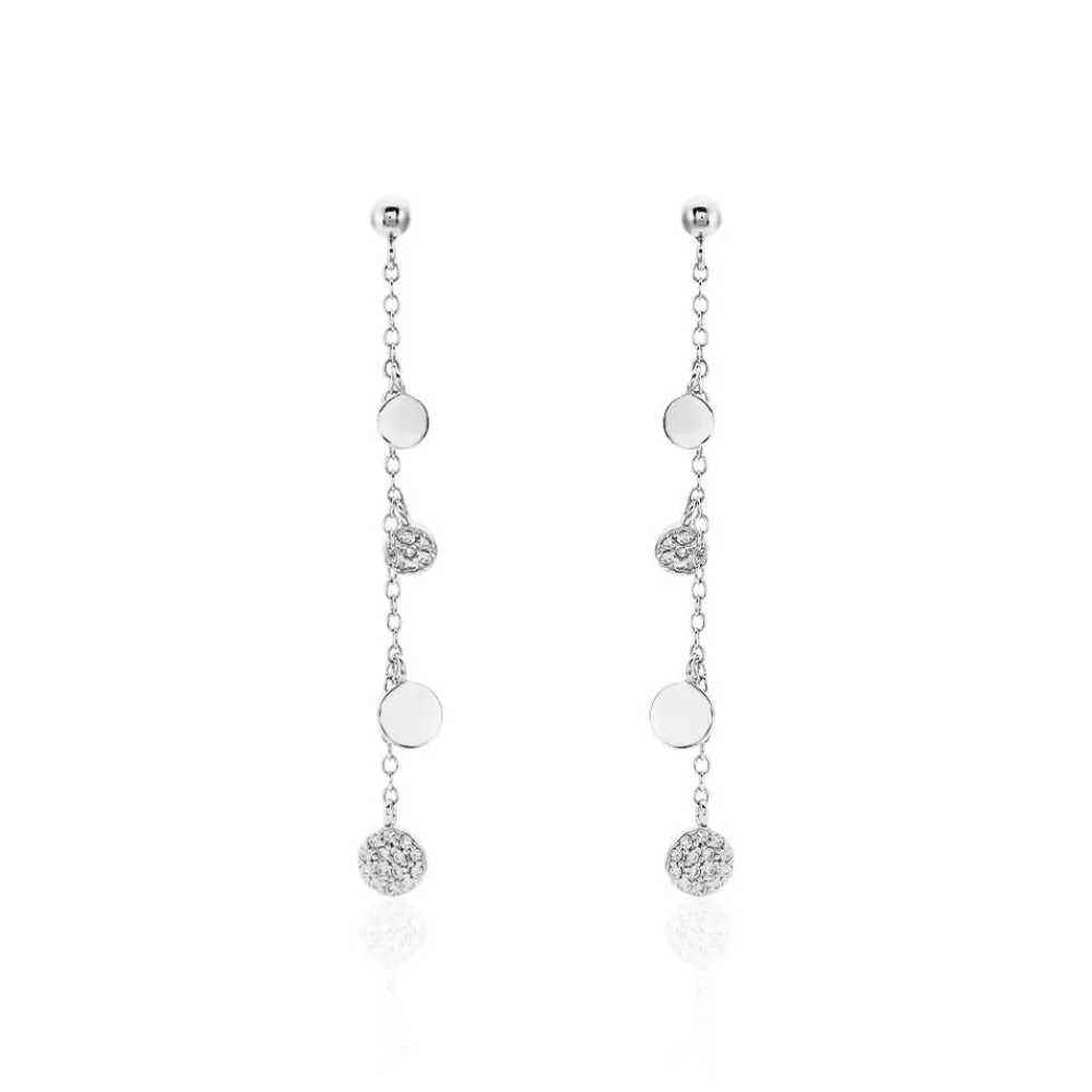 Boucles D'oreilles Pendantes Lorainne De Zirconium|Marc Orian Discount