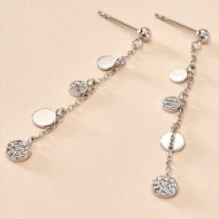 Boucles D'oreilles Pendantes Lorainne De Zirconium|Marc Orian Discount