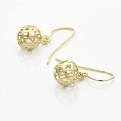Boucles D'oreilles Pendantes Fidelia Boules Or Jaune|Marc Orian Sale