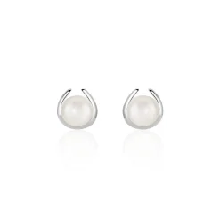 Boucles D'oreilles Pendantes Saori Argent Blanc Perle De Culture|Marc Orian Outlet