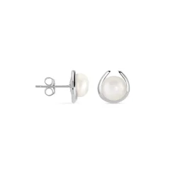 Boucles D'oreilles Pendantes Saori Argent Blanc Perle De Culture|Marc Orian Outlet