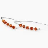 Boucles D'oreilles Pendantes Satu Argent Blanc Ambre|Marc Orian Best