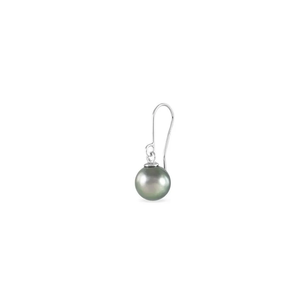 Boucles D'oreilles Pendantes Elitivae Or Blanc Perle De Tahiti|Marc Orian Best