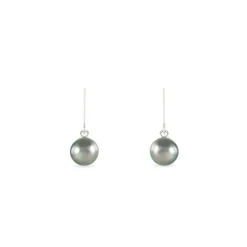 Boucles D'oreilles Pendantes Elitivae Or Blanc Perle De Tahiti|Marc Orian Best