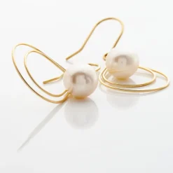 Boucles D'oreilles Pendantes Martyna Or Jaune Perle De Culture|Marc Orian