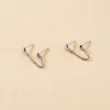 Boucles D'oreilles Pendantes Honor Argent Blanc|Marc Orian Clearance