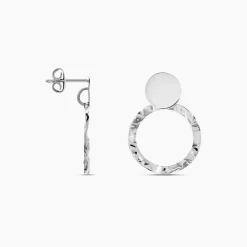 Boucles D'oreilles Pendantes Merrilie Argent Blanc|Marc Orian Best