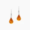Boucles D'oreilles Pendantes Argent Blanc Mareme Ambre|Marc Orian Clearance