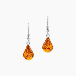 Boucles D'oreilles Pendantes Argent Blanc Mareme Ambre|Marc Orian Clearance