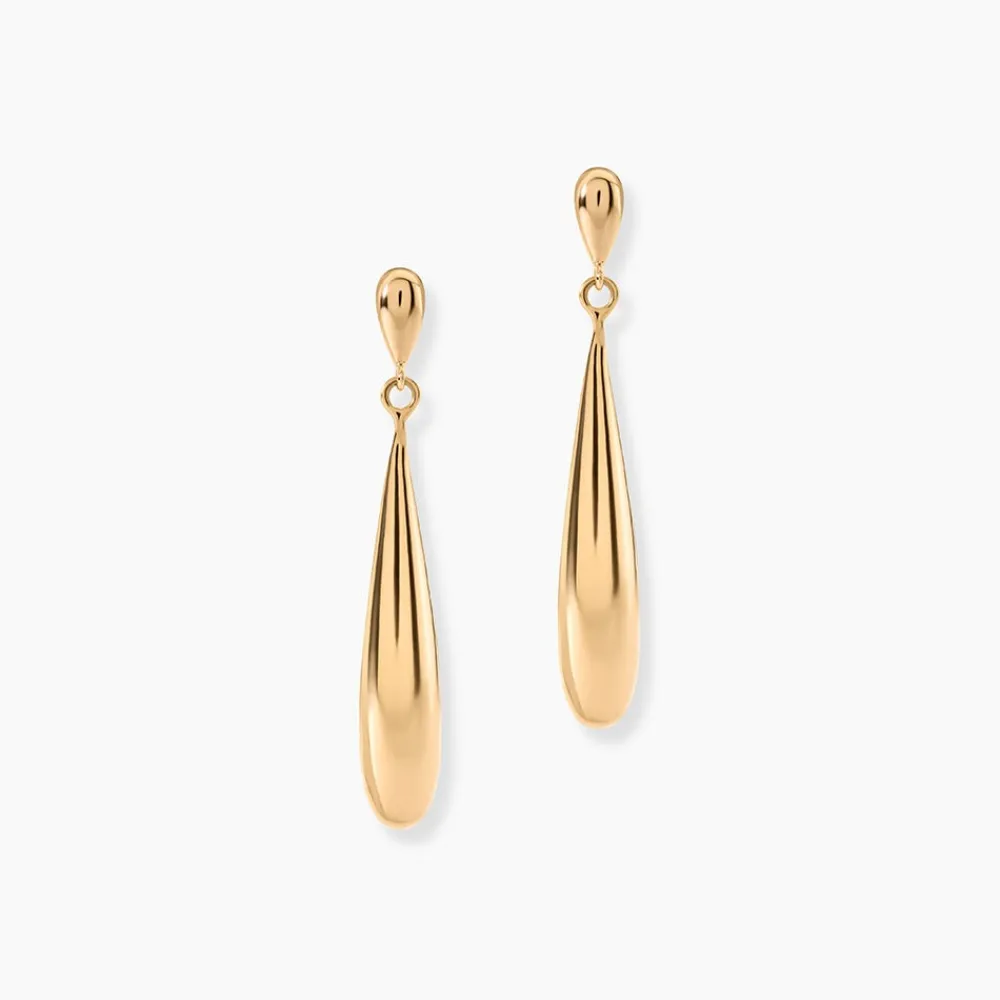 Boucles D'Oreilles Pendantes Imma Plaqué Or Jaune|Marc Orian Online