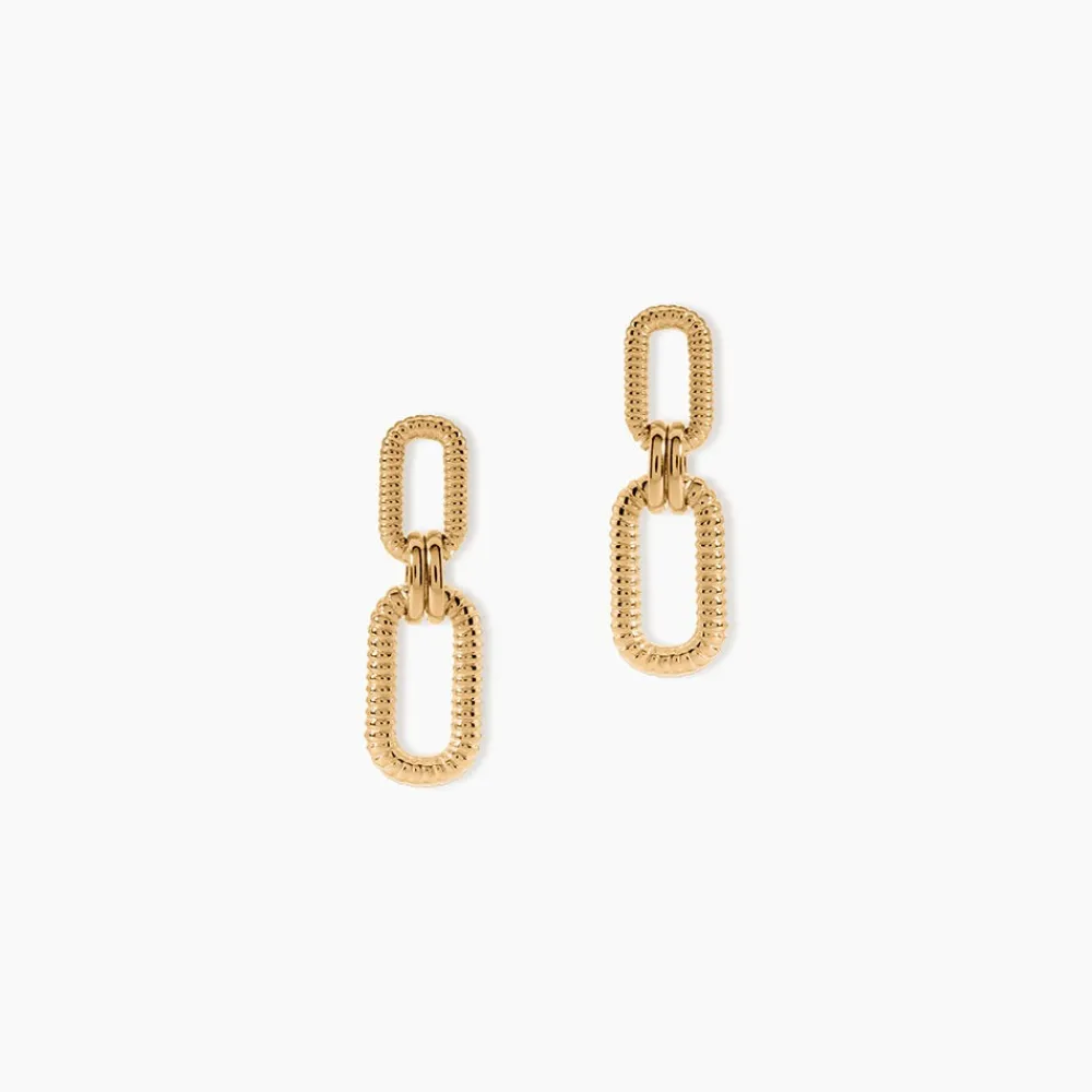 Boucles D'Oreilles Pendantes Feliciana Plaqué Or Jaune|Marc Orian Outlet
