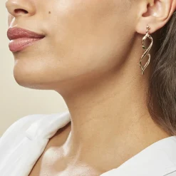 Boucles D'oreilles Pendantes Indi Plaqué Or Jaune|Marc Orian Clearance