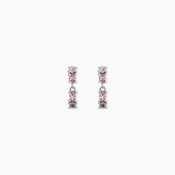 Boucles D'Oreilles Pendantes Dion Argent Blanc Oxyde De Zirconium|Marc Orian Sale