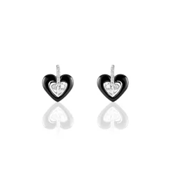 Boucles D'oreilles Pendantes Narjess Argent Blanc Oxyde De Zirconium|Marc Orian Sale