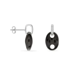 Boucles D'oreilles Pendantes Hattie Argent Céramique Et Oxyde|Marc Orian Clearance