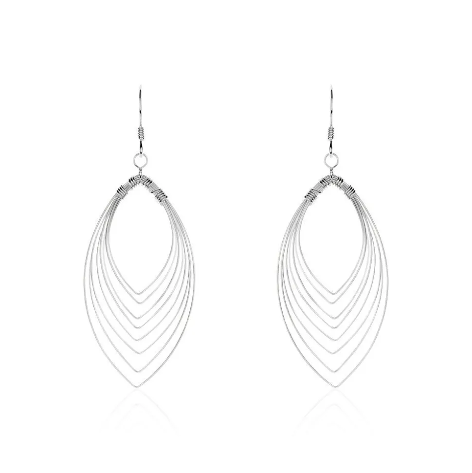 Boucles D'oreilles Pendantes Argent Katje