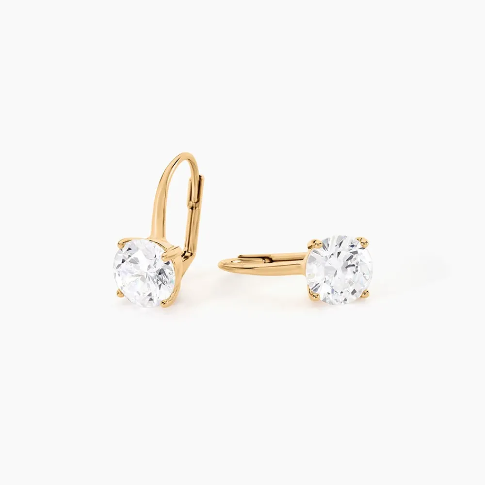 Boucles D'oreilles Pendantes Fippe Oxydes De Zirconium|Marc Orian Discount