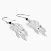 Boucles D'oreilles Pendantes Dream Catcher Argent Pierre De Synthese