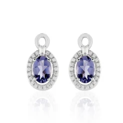 Boucles D'oreilles Pendantes Dally Or Blanc Oxyde De Zirconium Iolite|Marc Orian Best