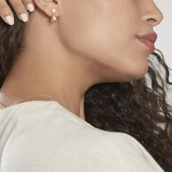 Boucles D'oreilles Pendantes Mahalya Plaqué Or Oxyde De Zirconium|Marc Orian Best